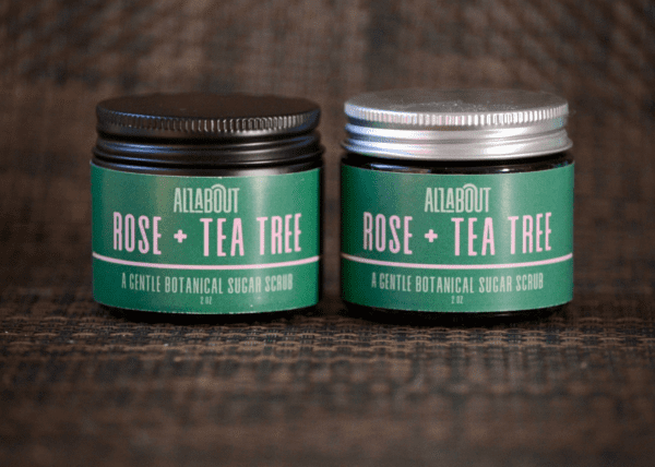 Rose + Tea Tree | A Gentle Botanical Sugar Scrub | 2 ounce